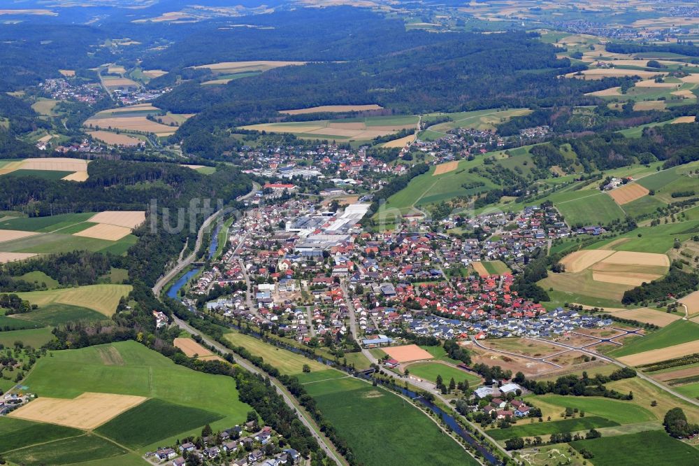 Luftbild Wutöschingen - Gemeindegebiet von Wutöschingen im Bundesland Baden-Württemberg, Deutschland