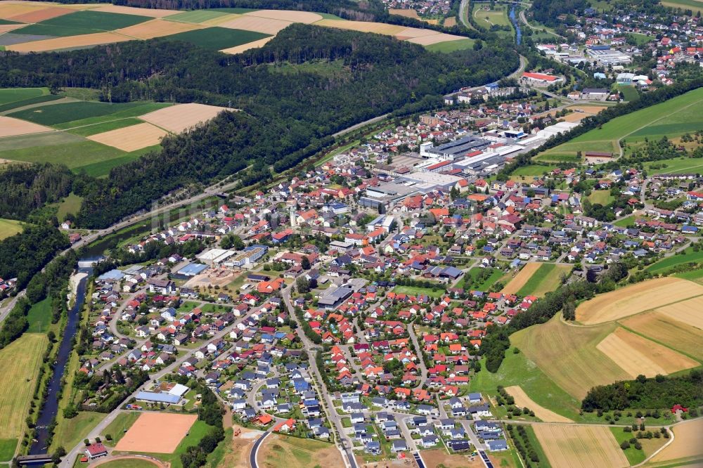 Wutöschingen aus der Vogelperspektive: Gemeindegebiet von Wutöschingen im Bundesland Baden-Württemberg, Deutschland