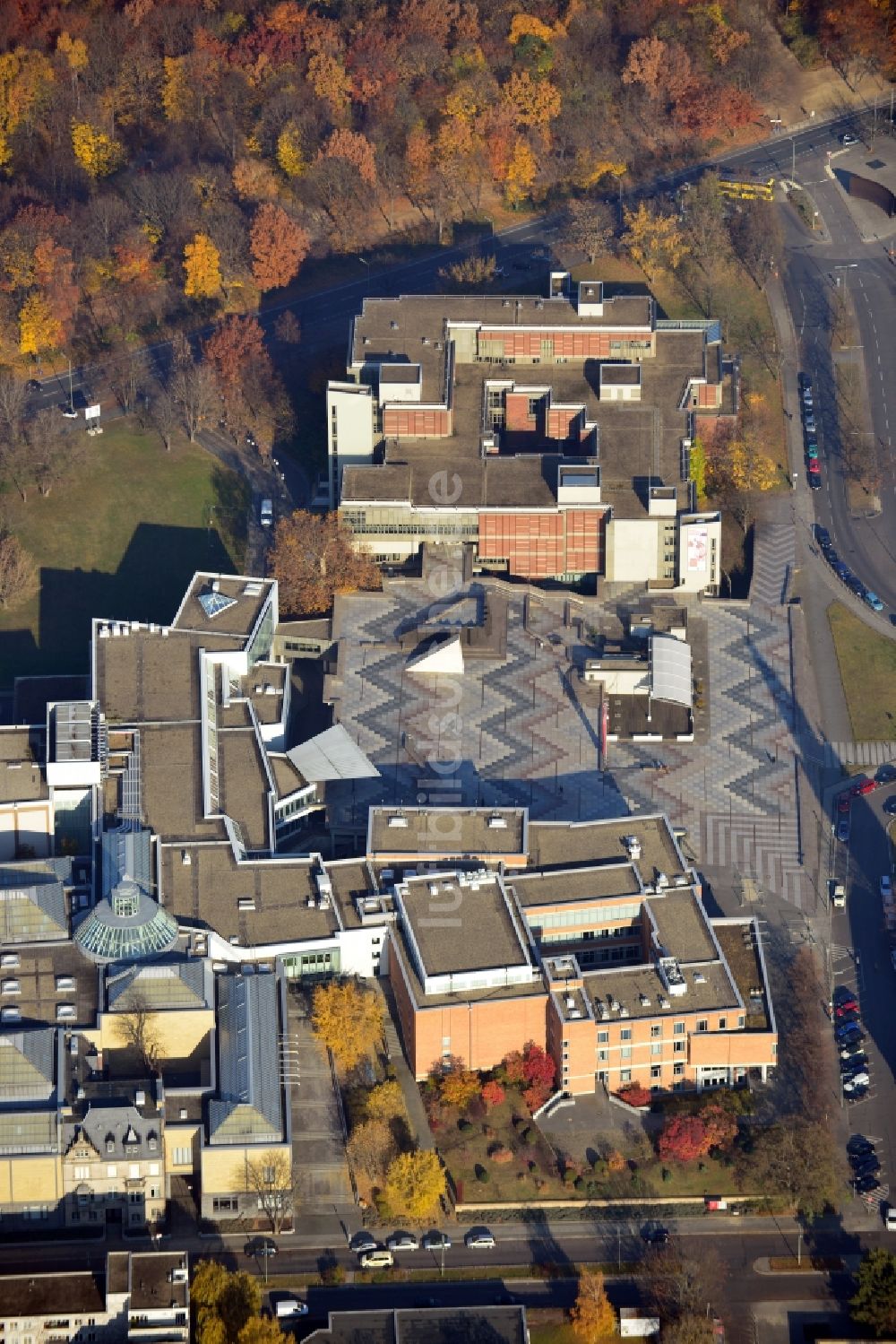 Berlin OT Tiergarten von oben - Gemäldegalerie und das Kunstgewerbemuseum Berlin im Ortsteil Tiergarten