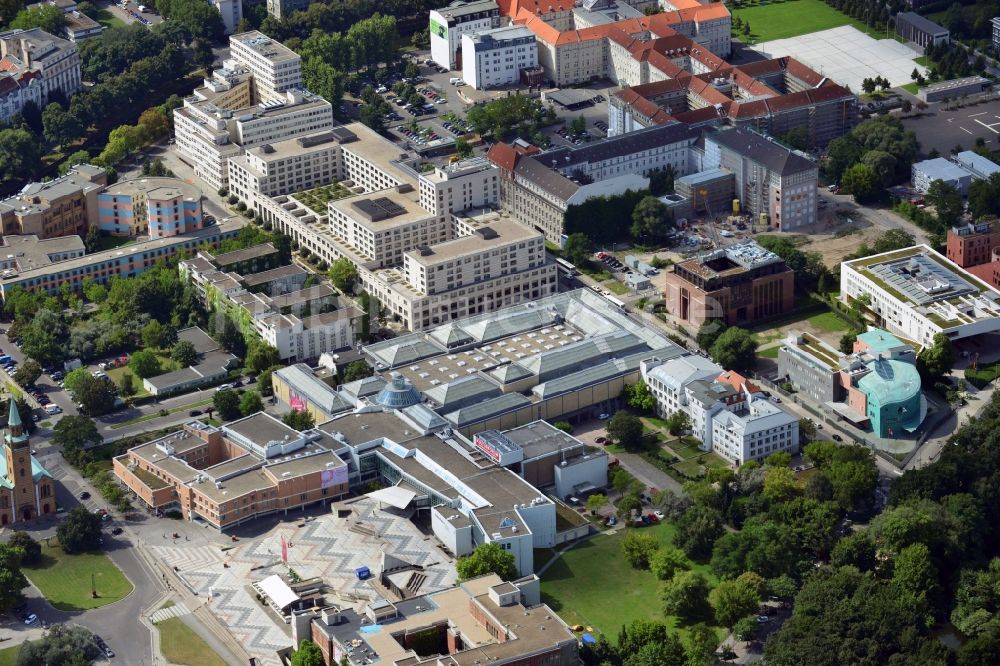 Luftbild Berlin - Gemäldegalerie, Kupferstichkabinett und Kunstbibliothek am Berliner Kulturforum und Maritim Hotel in Berlin-Tiergarten