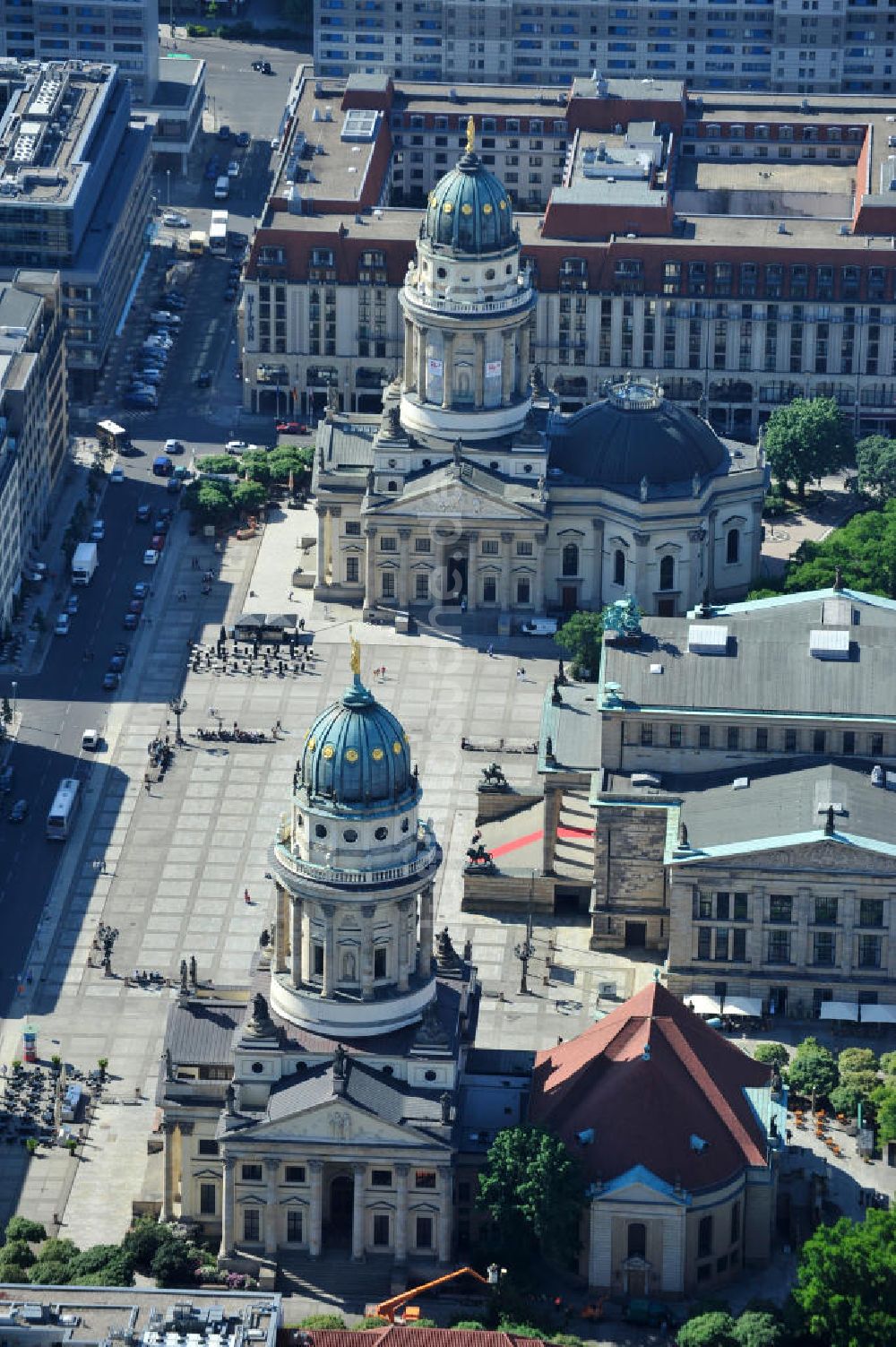 Berlin Mitte von oben - Gendarmenmarkt Berlin