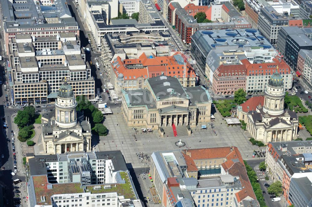 Berlin Mitte von oben - Gendarmenmarkt Berlin