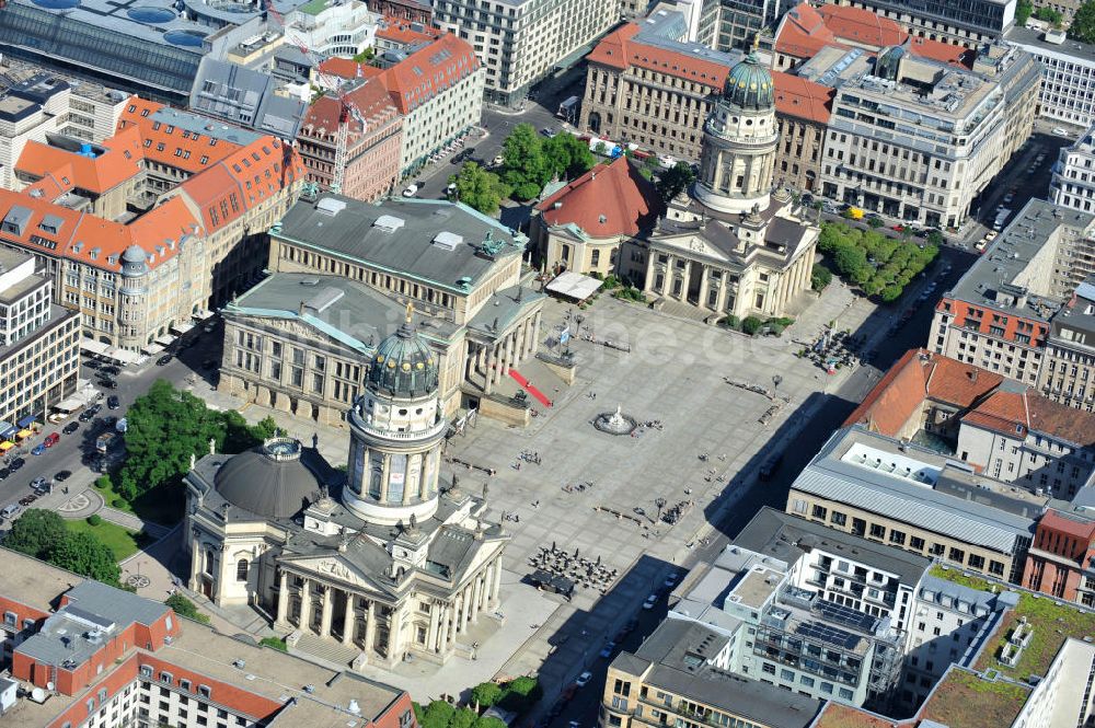 Berlin Mitte von oben - Gendarmenmarkt Berlin