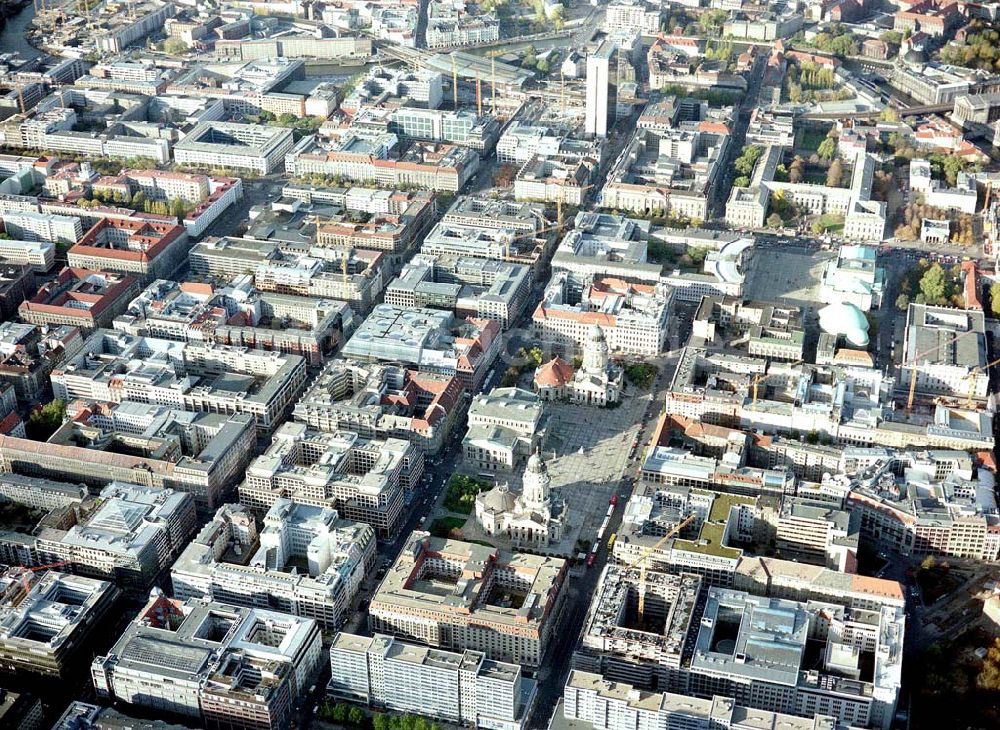 Luftbild Berlin - Gendarmenmarkt in Berlin - Mitte.