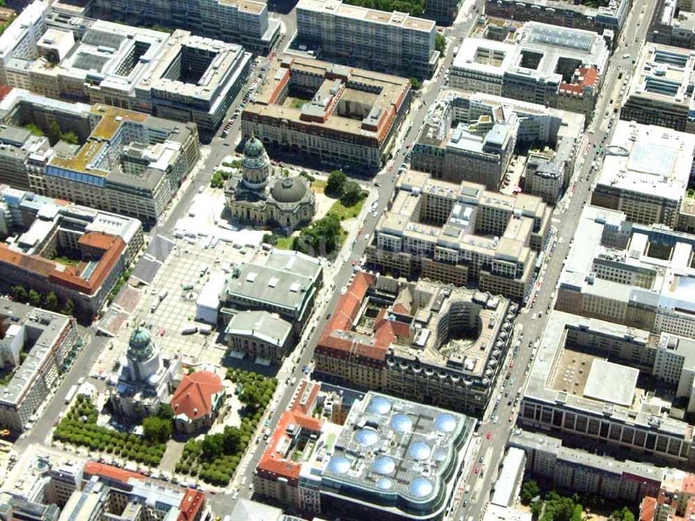 Luftbild Berlin - Gendarmenmarkt in Berlin-Mitte.