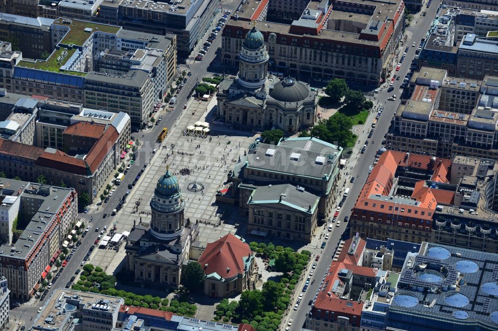 Luftbild Berlin - Gendarmenmarkt im Bezirk Mitte von Berlin