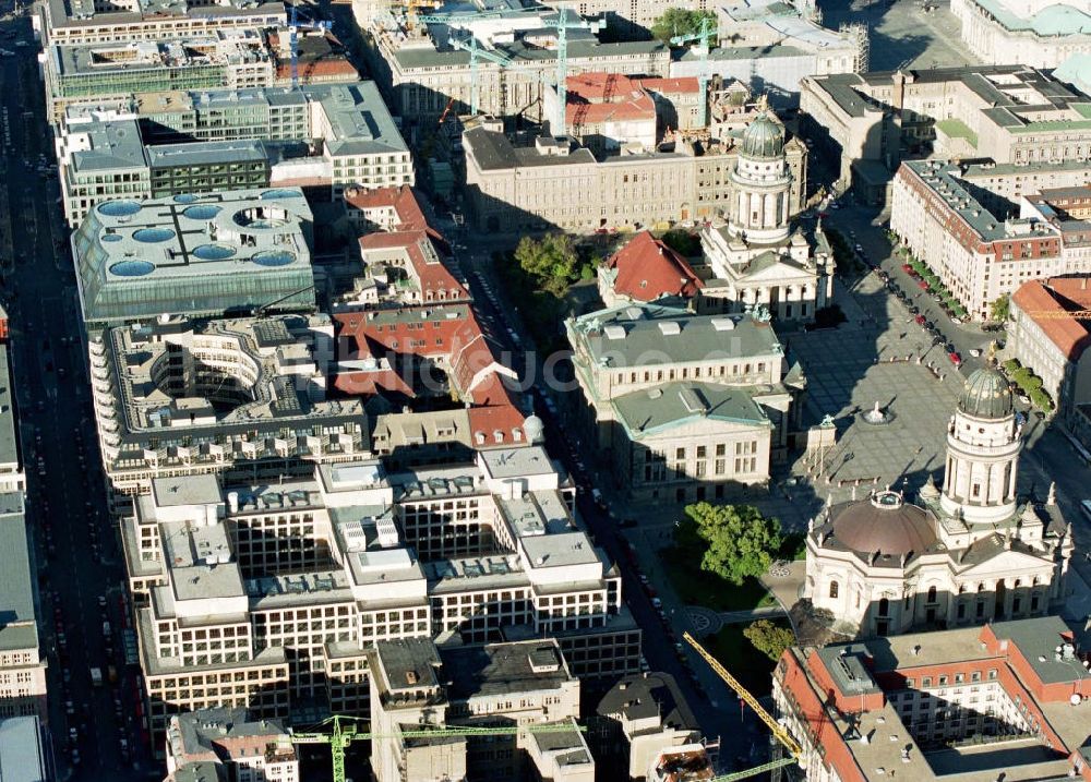 Berlin aus der Vogelperspektive: Gendarmenmarkt mit den Quartieren 207 bis 205.