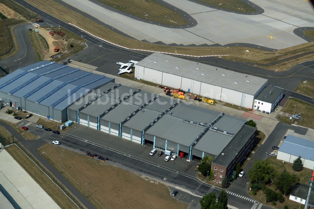 Luftbild Schönefeld - General Aviation Terminal am Südteil des Flughafens Berlin-Schönefeld in Schönefeld im Bundesland Brandenburg