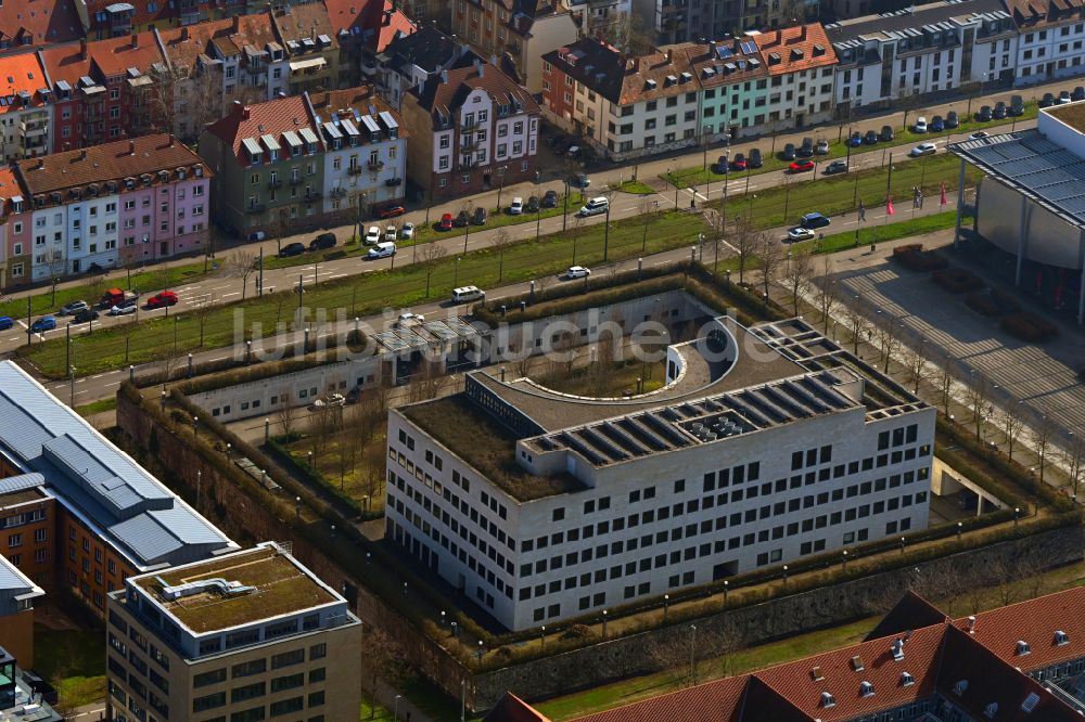 Karlsruhe von oben - Generalbundesanwalt beim Bundesgerichtshof in Karlsruhe im Bundesland Baden-Württemberg, Deutschland