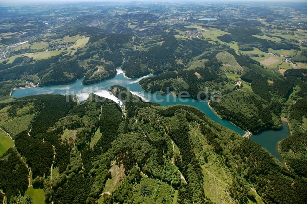 Luftbild Gummersbach - Genkeltalsperre in Gummersbach im Bundesland Nordrhein-Westfalen