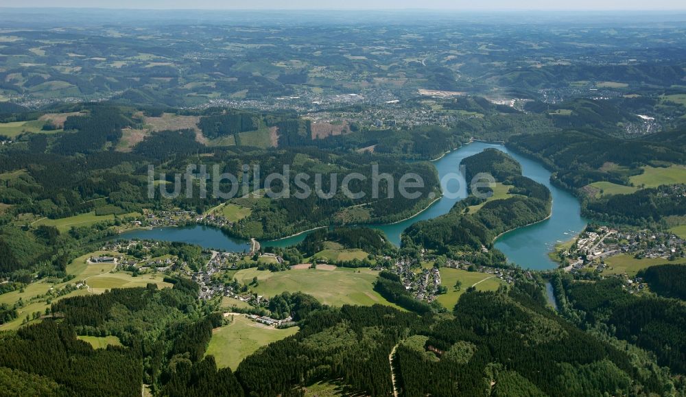 Luftaufnahme Gummersbach - Genkeltalsperre in Gummersbach im Bundesland Nordrhein-Westfalen