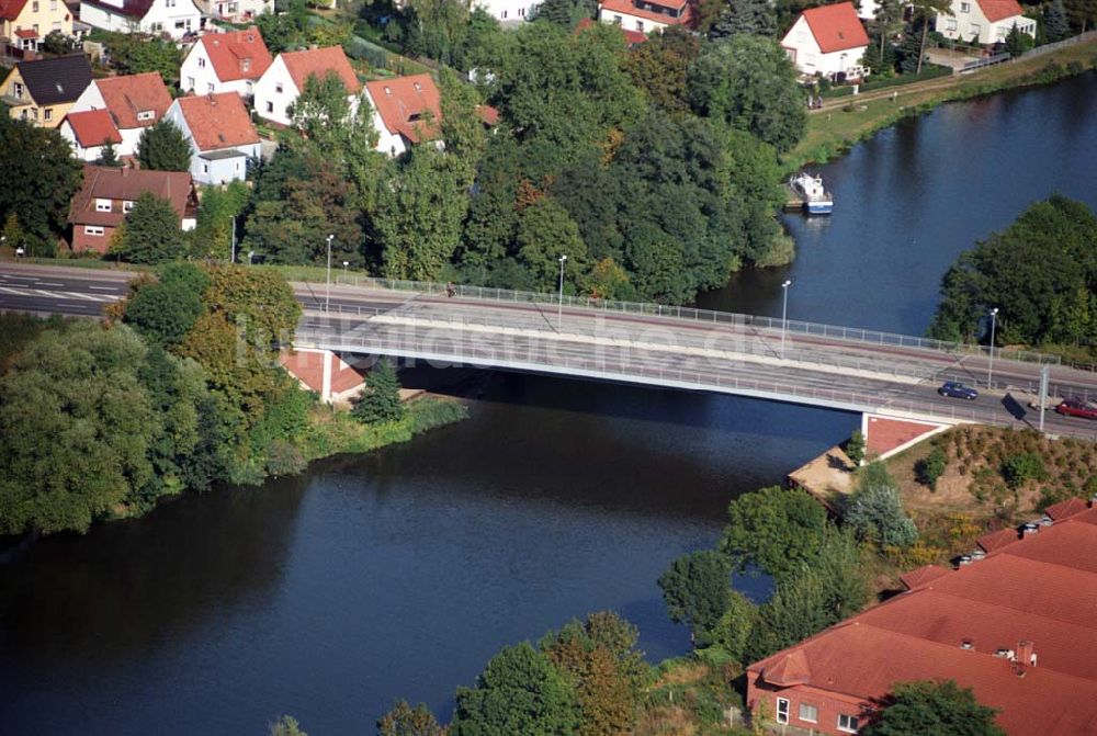 Luftbild Genthin - Genthiner Brücke