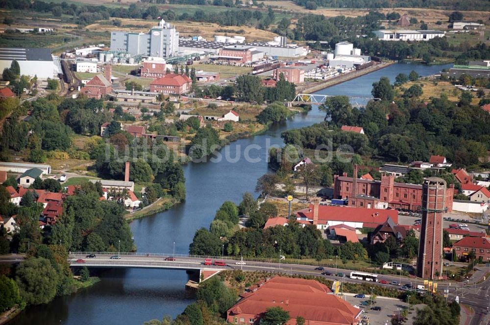 Luftaufnahme Genthin - Genthiner Brücke