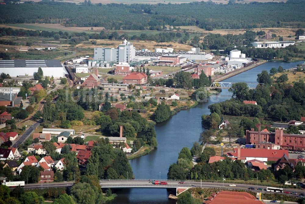 Luftaufnahme Genthin - Genthiner Brücke