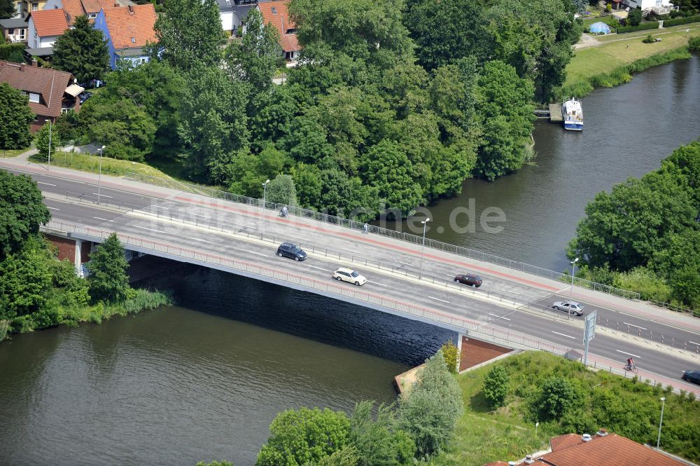 Genthin aus der Vogelperspektive: Genthiner Straßenbrücke