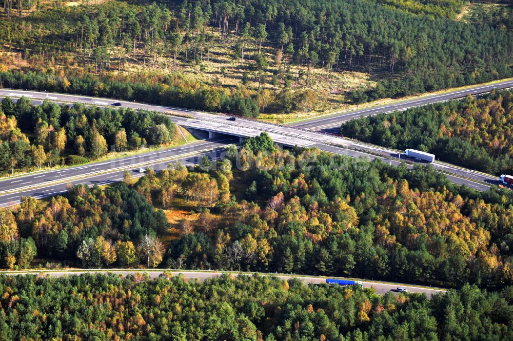 Ziethen aus der Vogelperspektive: Geplanter Ausbau des Autobahndreieck Havelland am Berliner Ring in Brandenburg