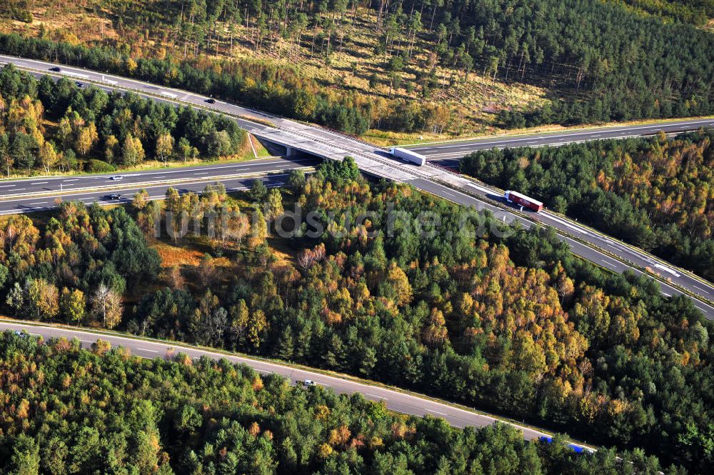 Luftbild Ziethen - Geplanter Ausbau des Autobahndreieck Havelland am Berliner Ring in Brandenburg