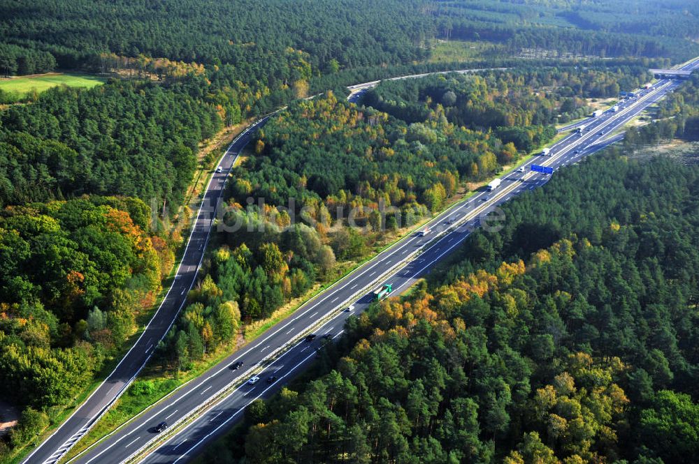 Luftbild Ziethen - Geplanter Ausbau des Autobahndreieck Havelland am Berliner Ring in Brandenburg