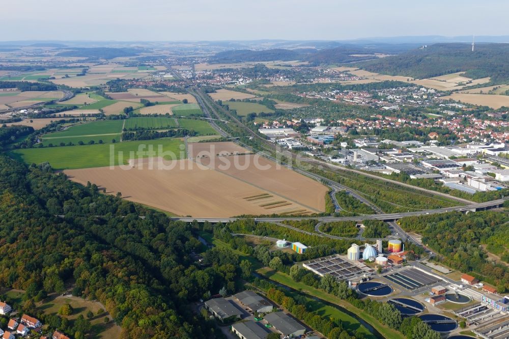 Luftbild Göttingen - Geplantes Industrie- und Gewerbegebiet Dragoneranger in Göttingen im Bundesland Niedersachsen