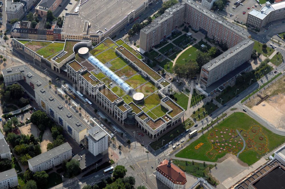 Gera aus der Vogelperspektive: Gera Arcaden