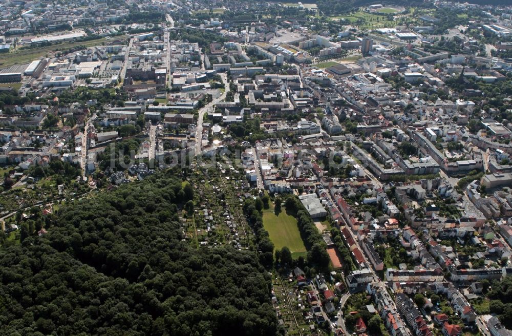 Gera von oben - Gera im Bundesland Thüringen