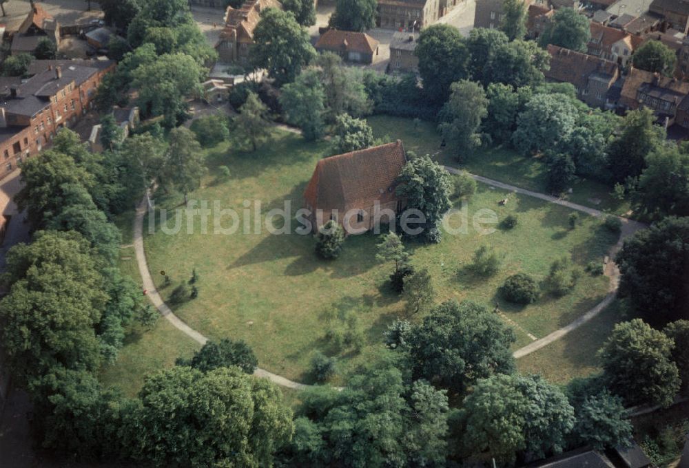 Luftbild Güstrow - Gertrudenkapelle in Güstrow