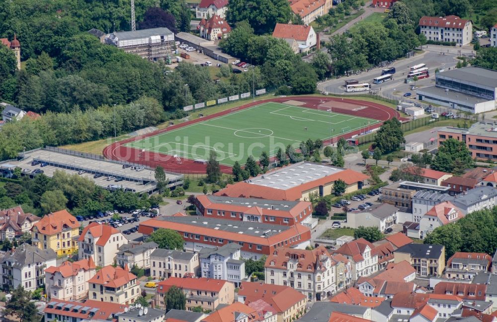 Bad Doberan aus der Vogelperspektive: Gesamtübersicht und Stadtgebiet mit Außenbezirken und Innenstadtbereich in Bad Doberan im Bundesland Mecklenburg-Vorpommern, Deutschland