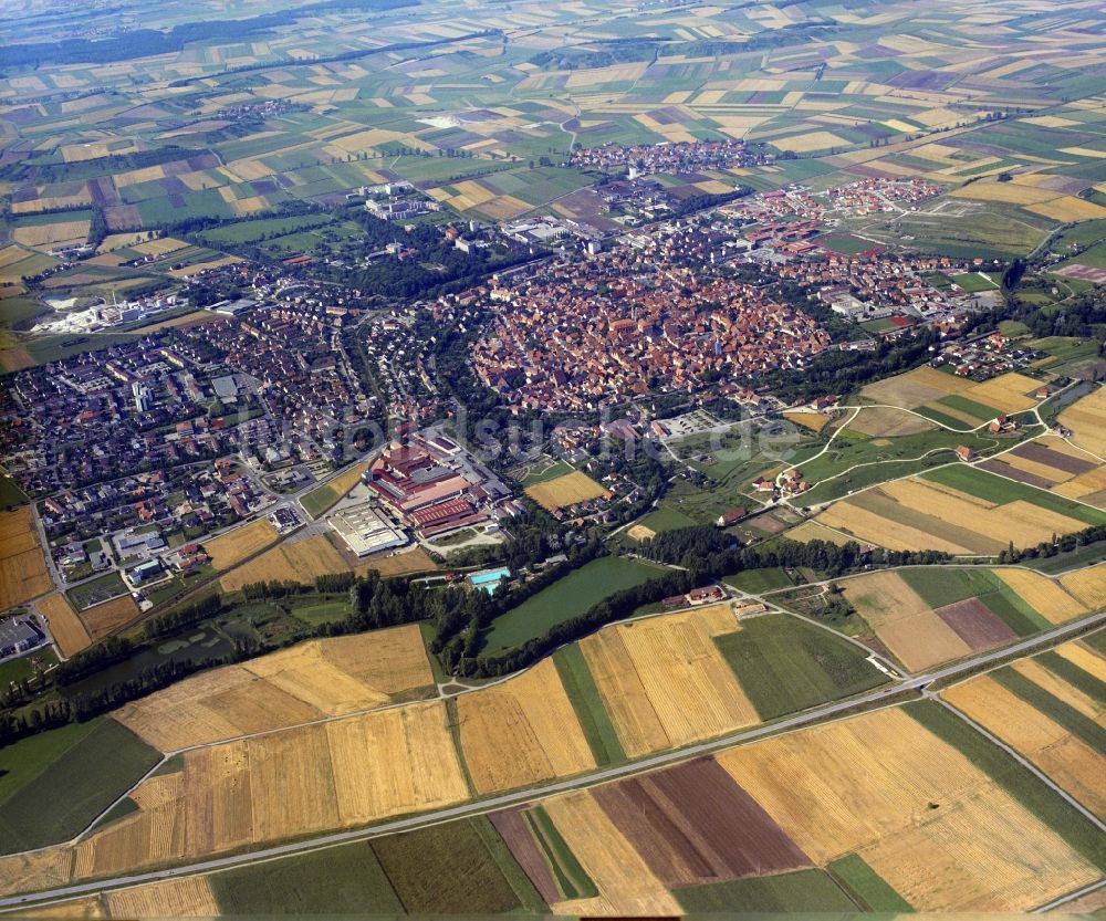 Luftbild Bad Windsheim - Gesamtübersicht und Stadtgebiet mit Außenbezirken und Innenstadtbereich in Bad Windsheim im Bundesland Bayern, Deutschland