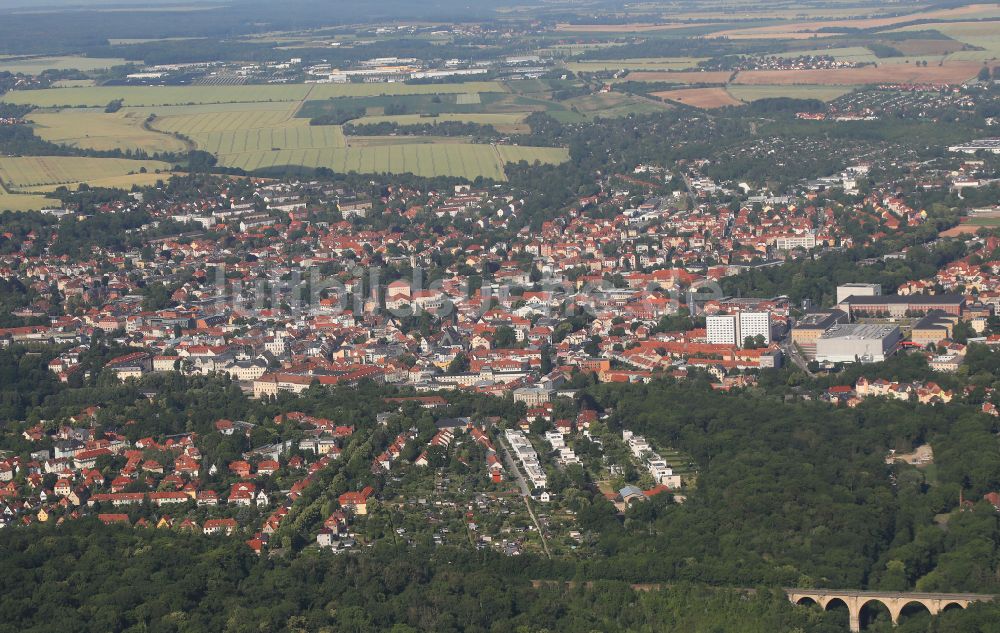 Weimar aus der Vogelperspektive: Gesamtübersicht und Stadtgebiet mit Außenbezirken und Innenstadtbereich in Weimar im Bundesland Thüringen, Deutschland