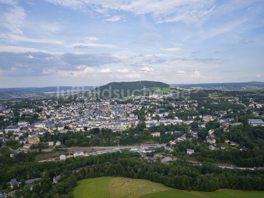 Luftbild Annaberg-Buchholz - Gesamtübersicht des Stadtgebietes in Annaberg-Buchholz im Bundesland Sachsen, Deutschland