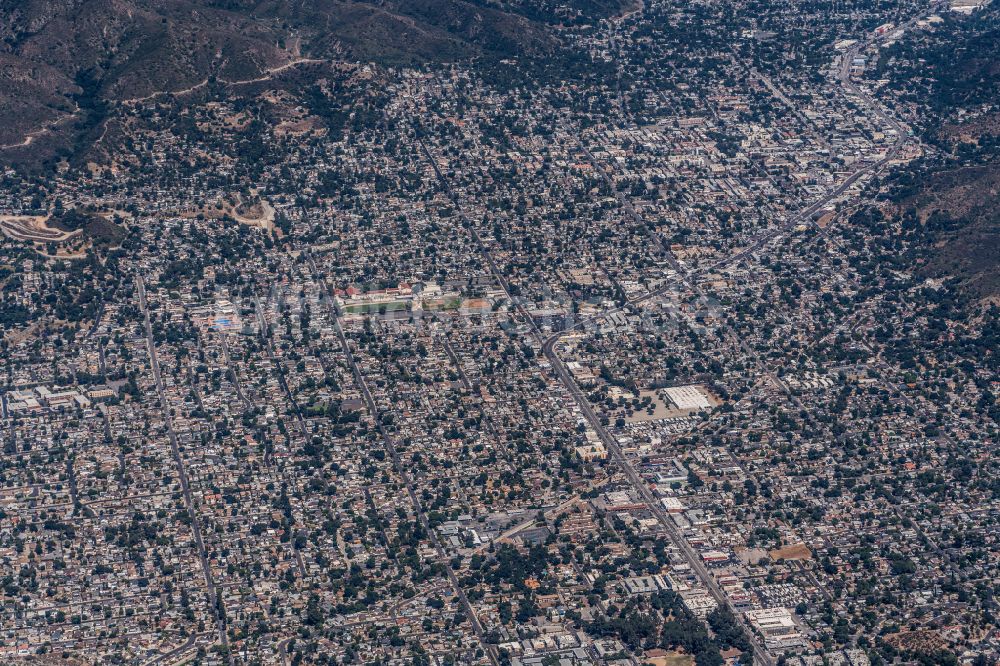 Los Angeles aus der Vogelperspektive: Gesamtübersicht des Stadtgebietes in Los Angeles in Kalifornien, USA