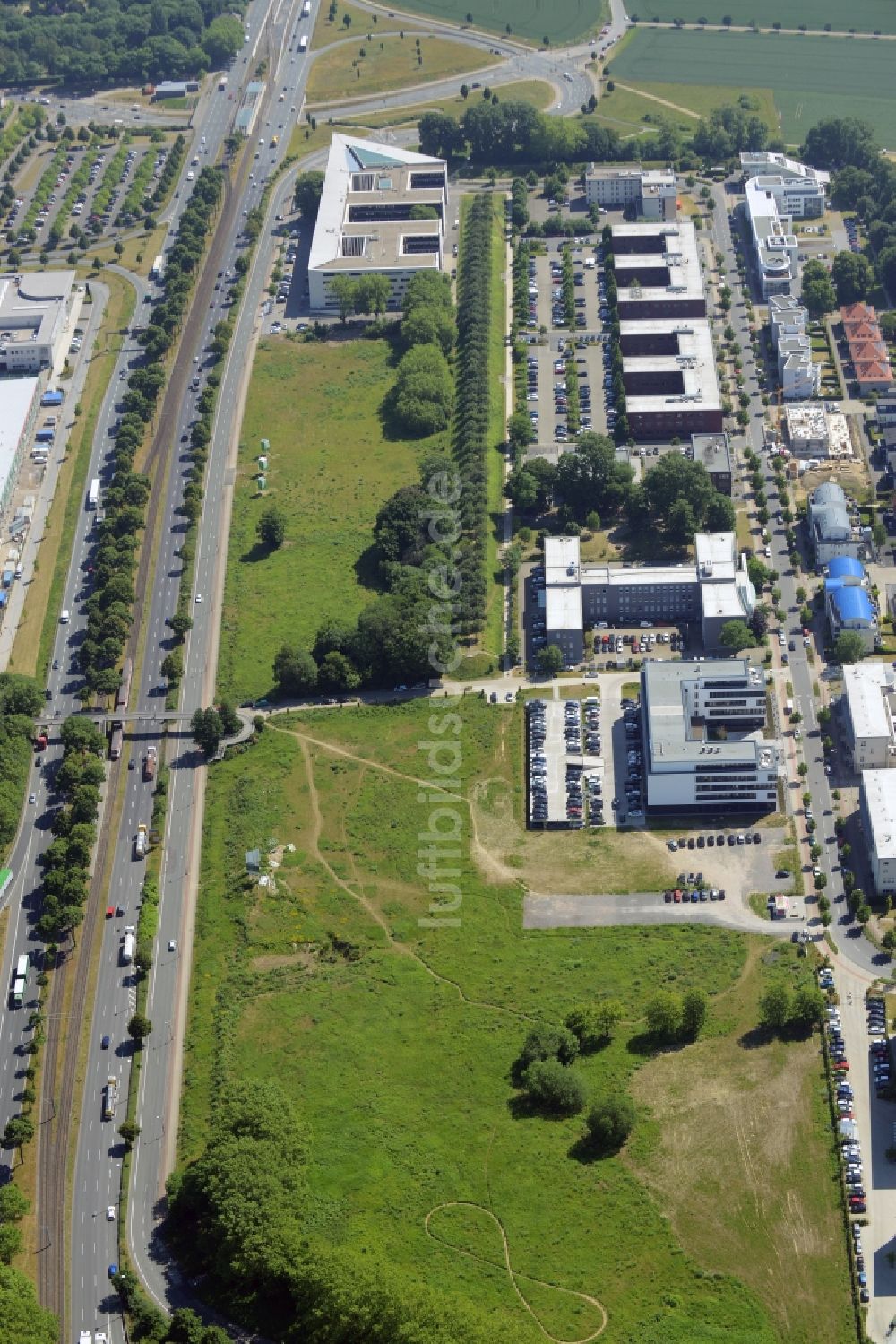 Dortmund aus der Vogelperspektive: Geschäftshaus der Markus Gerold Unternehmensgruppe in Dortmund im Bundesland Nordrhein-Westfalen