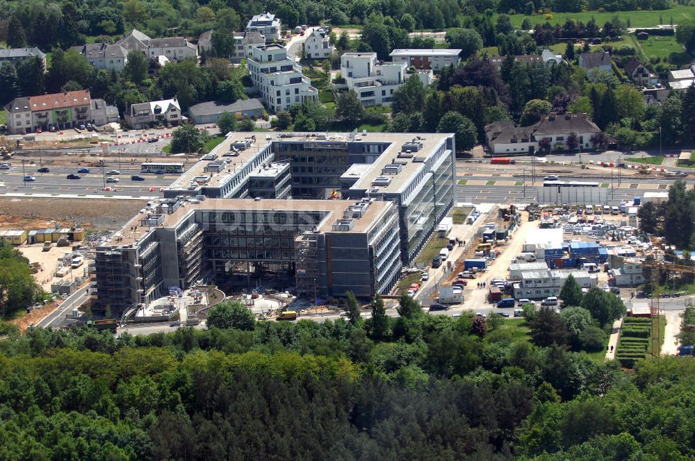 Luxemburg aus der Vogelperspektive: Geschäftshaus an der Rue Albert Borschette