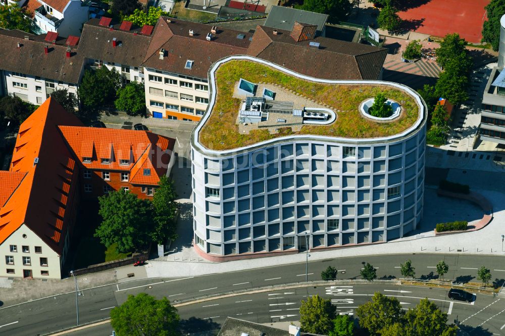 Pforzheim von oben - Geschäftshaus Il Tronco in Pforzheim im Bundesland Baden-Württemberg, Deutschland