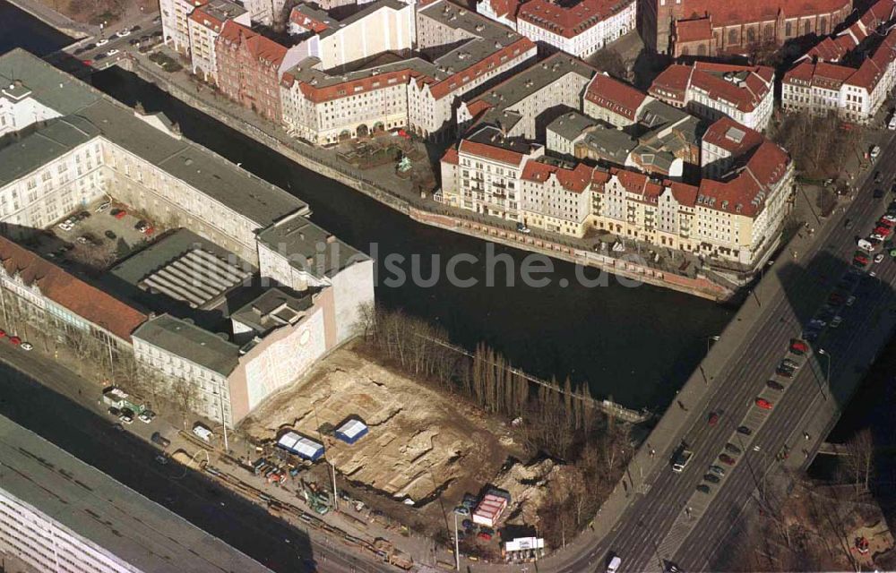 Luftaufnahme Berlin - Geschäftshausbau durch Groth + Graalfs am Nikolaiviertel