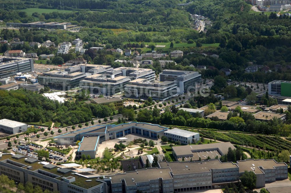 Luftaufnahme Luxemburg - Geschäftshäuser Kirchberg