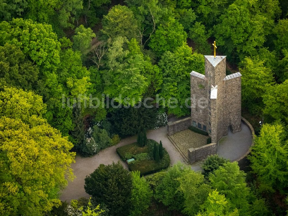 Luftaufnahme Gevelsberg - Geschichts- Denkmal des Ehrenmals in Gevelsberg im Bundesland Nordrhein-Westfalen