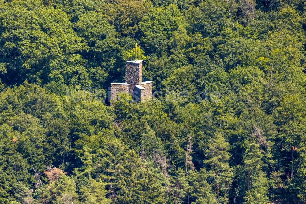 Luftbild Gevelsberg - Geschichts- Denkmal des Ehrenmals in Gevelsberg im Bundesland Nordrhein-Westfalen