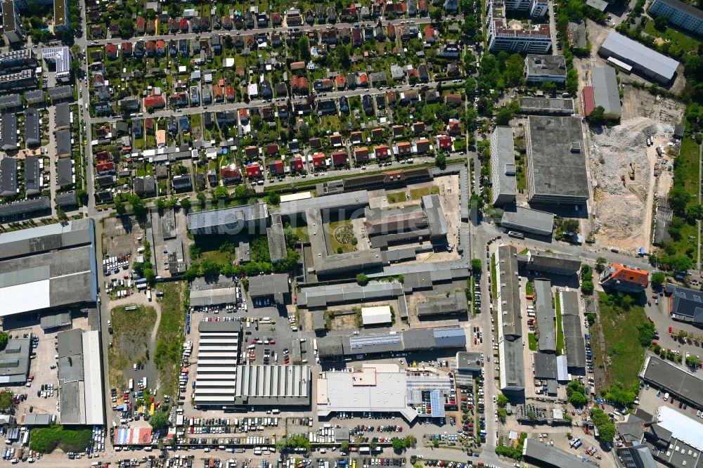 Luftaufnahme Berlin - Geschichts- Denkmal Gedenkstätte Berlin-Hohenschönhausen im Ortsteil Alt-Hohenschönhausen in Berlin