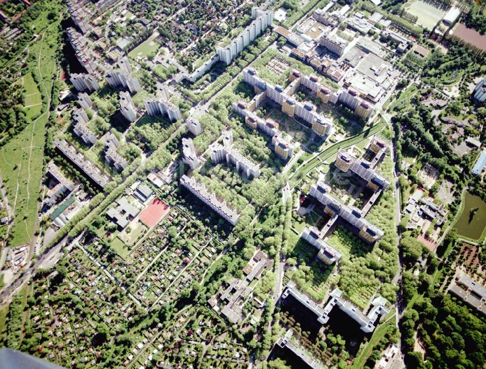 Berlin - Reinickendorf von oben - GESOBAU AG Märkisches Viertel