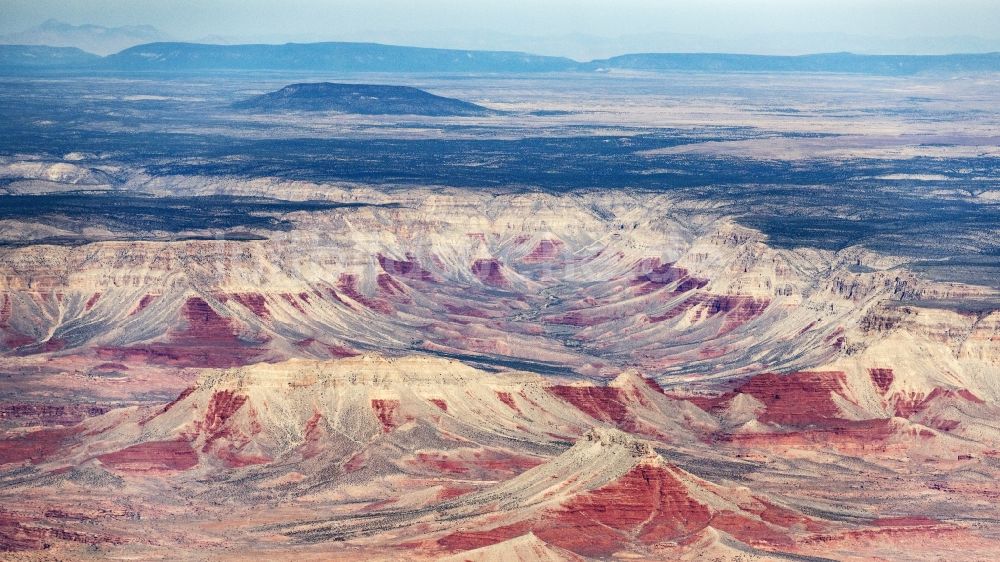 Supai von oben - Gesteinsformation des Grand Canyon National Park in Supai in Arizona, USA