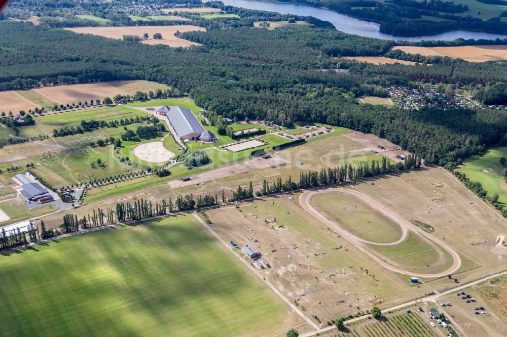 Luftaufnahme Werder (Havel) - Gestüt Bonhomme in Werder (Havel) im Bundesland Brandenburg, Deutschland