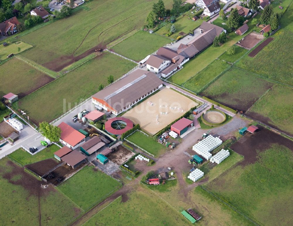 Dobel von oben - Gestüt Dobel in Dobel im Bundesland Baden-Württemberg