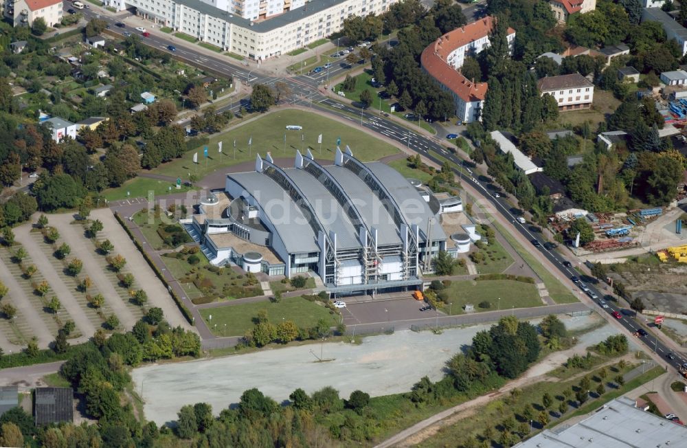 Luftaufnahme Magdeburg - Getec Arena in Magdeburg im Bundesland Sachsen-Anahlt