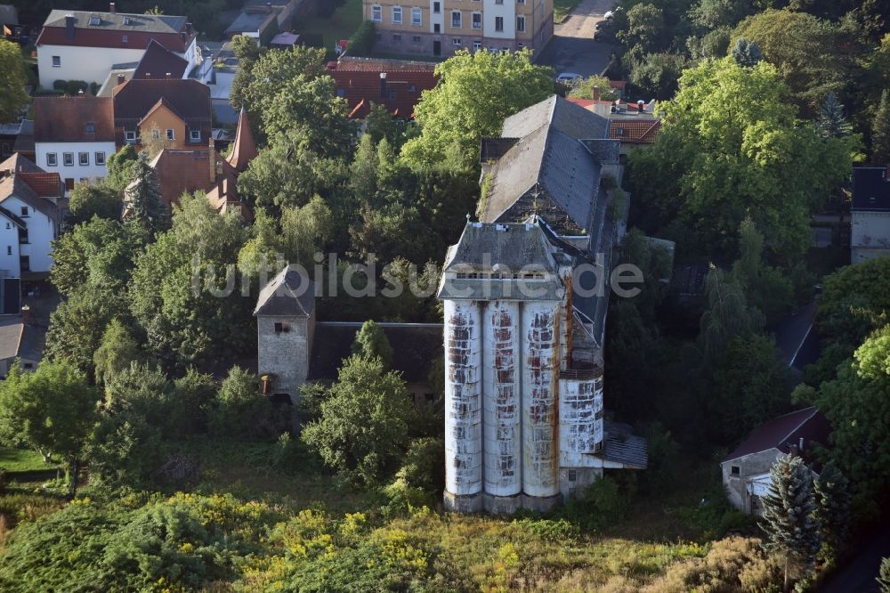 Luftbild Bad Lausick - Getreide Speicher- Hochsilo in Bad Lausick im Bundesland Sachsen