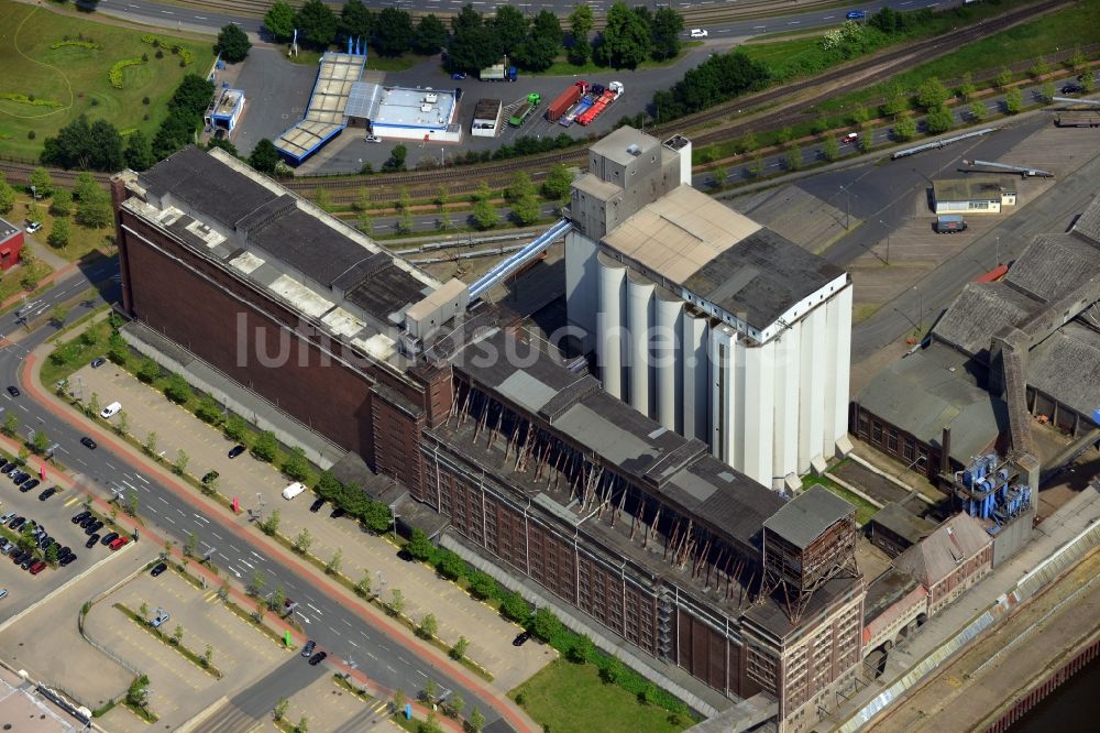 Luftaufnahme Bremen OT Walle - Getreideverkehrsanlage im Ortsteil Walle in Bremen