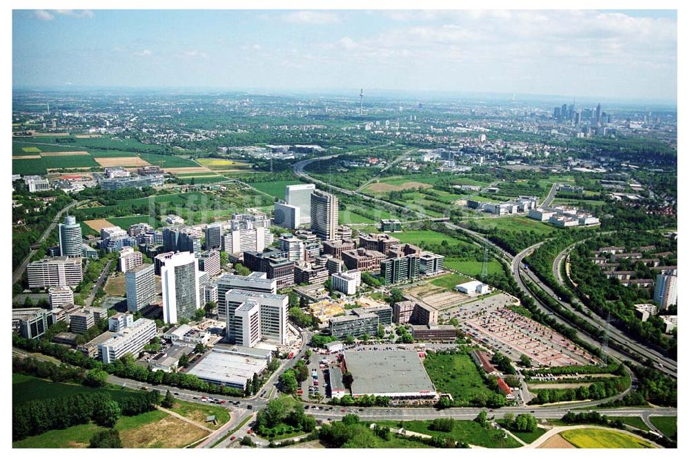 Eschborn aus der Vogelperspektive: Gewerbe- und Entwicklugsgebiet Sossenheim