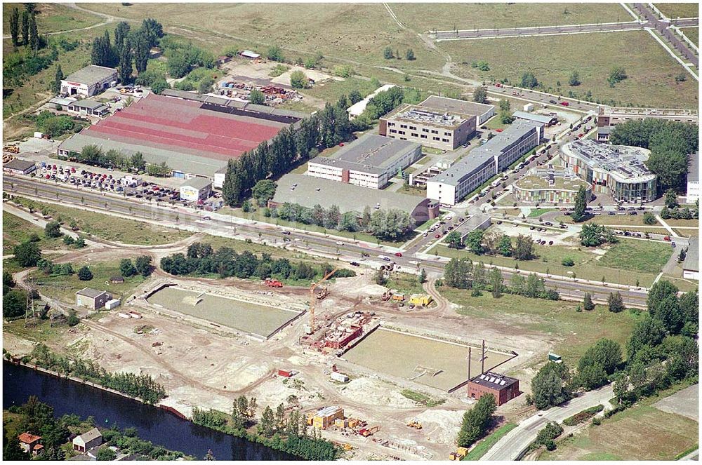 Luftaufnahme Berlin-Adlershof - Gewerbe- und Entwicklungspark WISTAS in Berlin-Adlershof