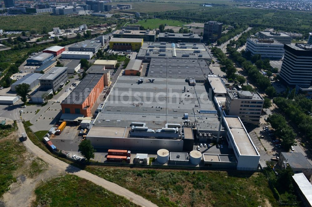 Luftaufnahme Bukarest - Gewerbe- und Industriegebiet Iride Business Park in Bukarest in Rumänien