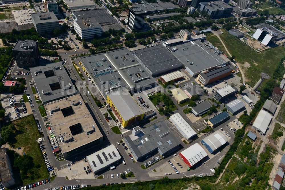 Luftbild Bukarest - Gewerbe- und Industriegebiet Iride Business Park in Bukarest in Rumänien